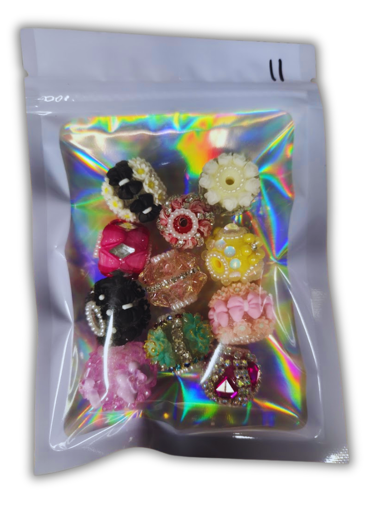Fancy beads mixed bag 11pcs