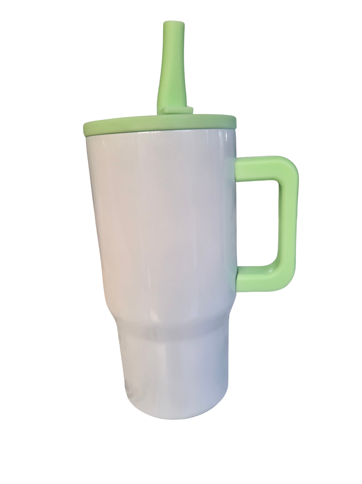 20oz Shimmer flip straw tumbler - Light Green