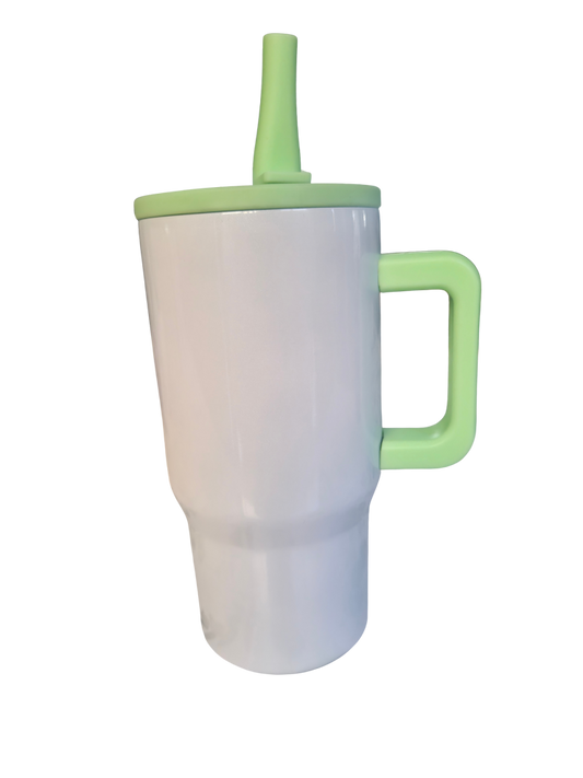 20oz Shimmer flip straw tumbler - Light Green