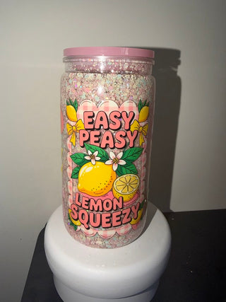Pastel glitter 16oz tumbler