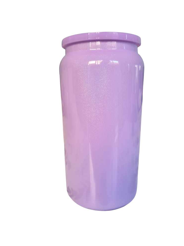 16oz Libbey stainless steel shiny tumbler - Purple