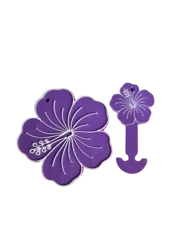 Keychains - Can openers and trolley token FLOWER SET
