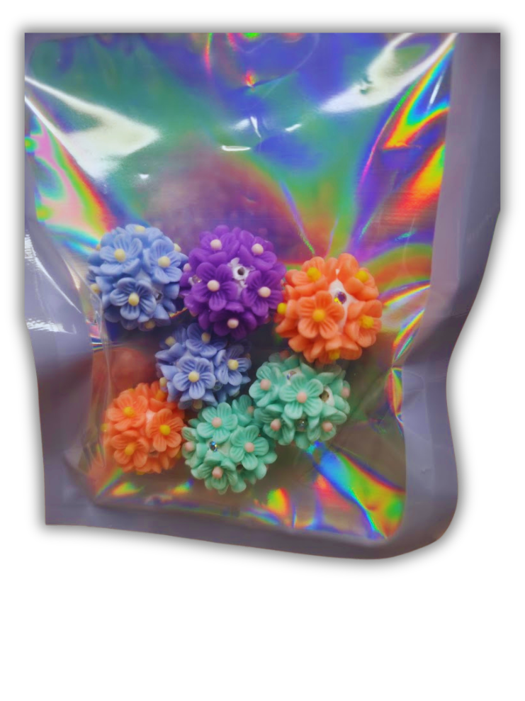 mixed bag of flowers 16mm 6pcs