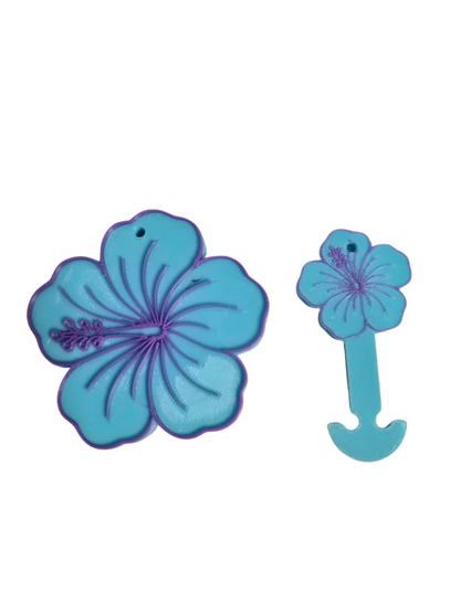 Keychains - Can openers and trolley token FLOWER SET
