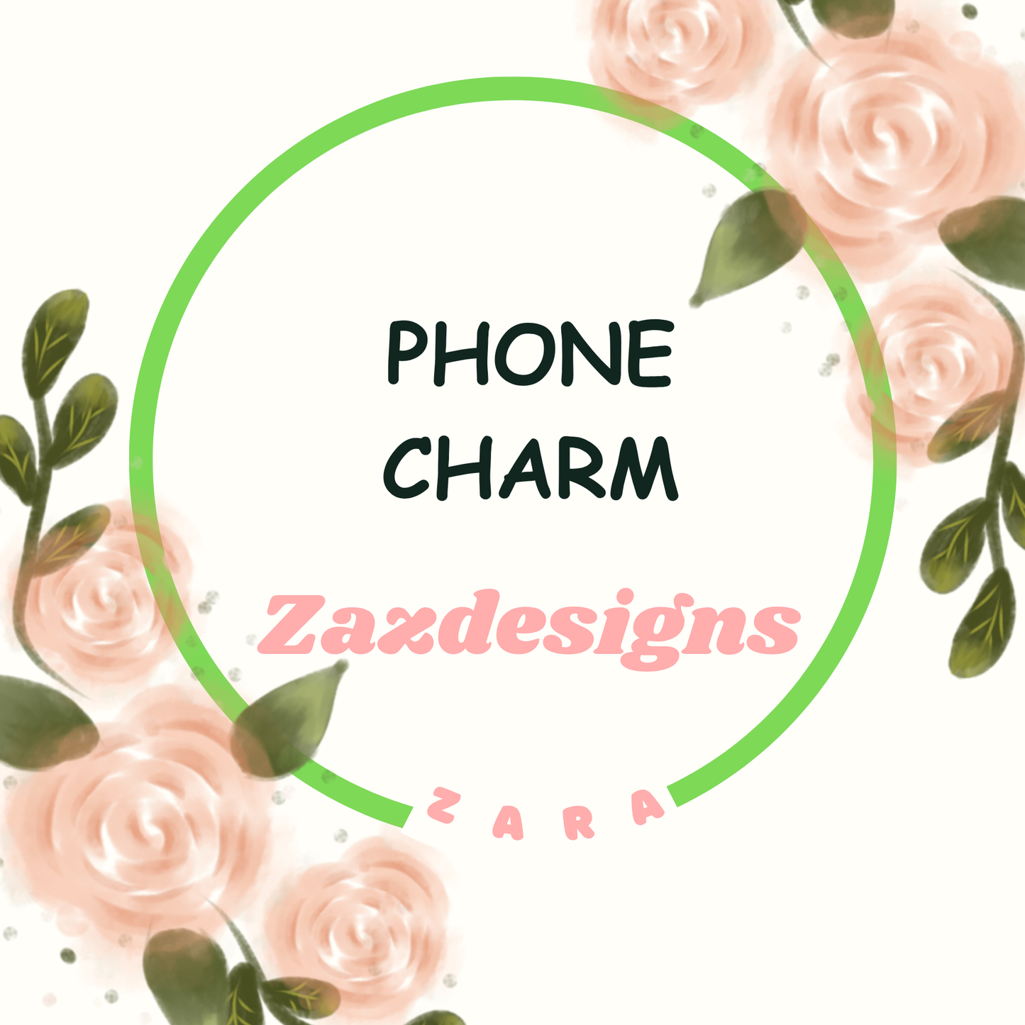Phone charm - Beads ONLY