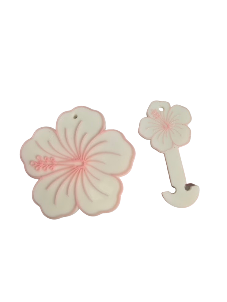 Keychains - Can openers and trolley token FLOWER SET