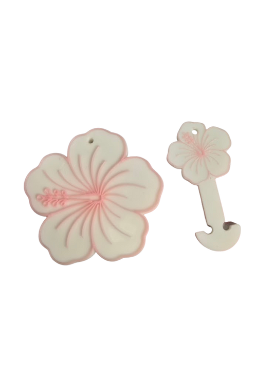 Keychains - Can openers and trolley token FLOWER SET