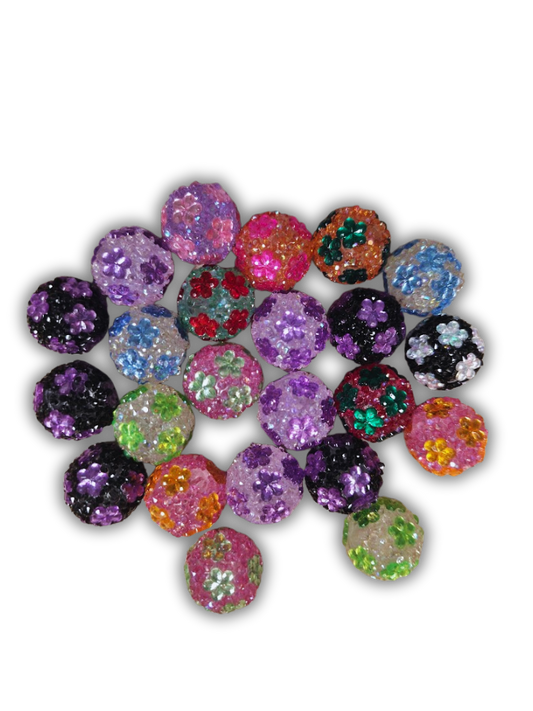 Flower beads 20mm 23pcs
