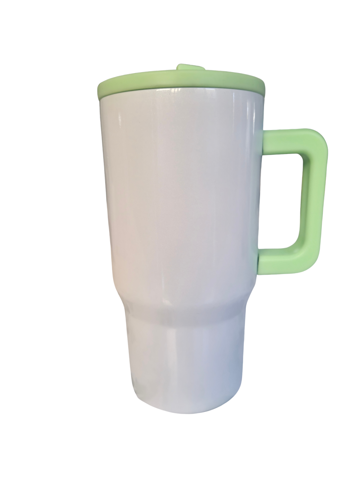 20oz Shimmer flip straw tumbler - Light Green
