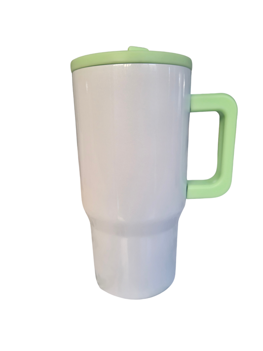 20oz Shimmer flip straw tumbler - Light Green