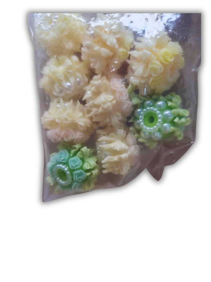 Bow beads 9pcs 16mm