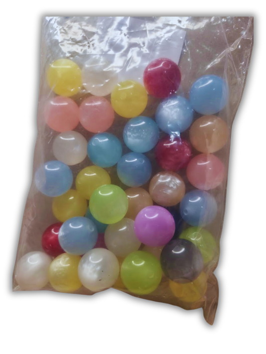 Glossy cateye beads 38pcs 12mm