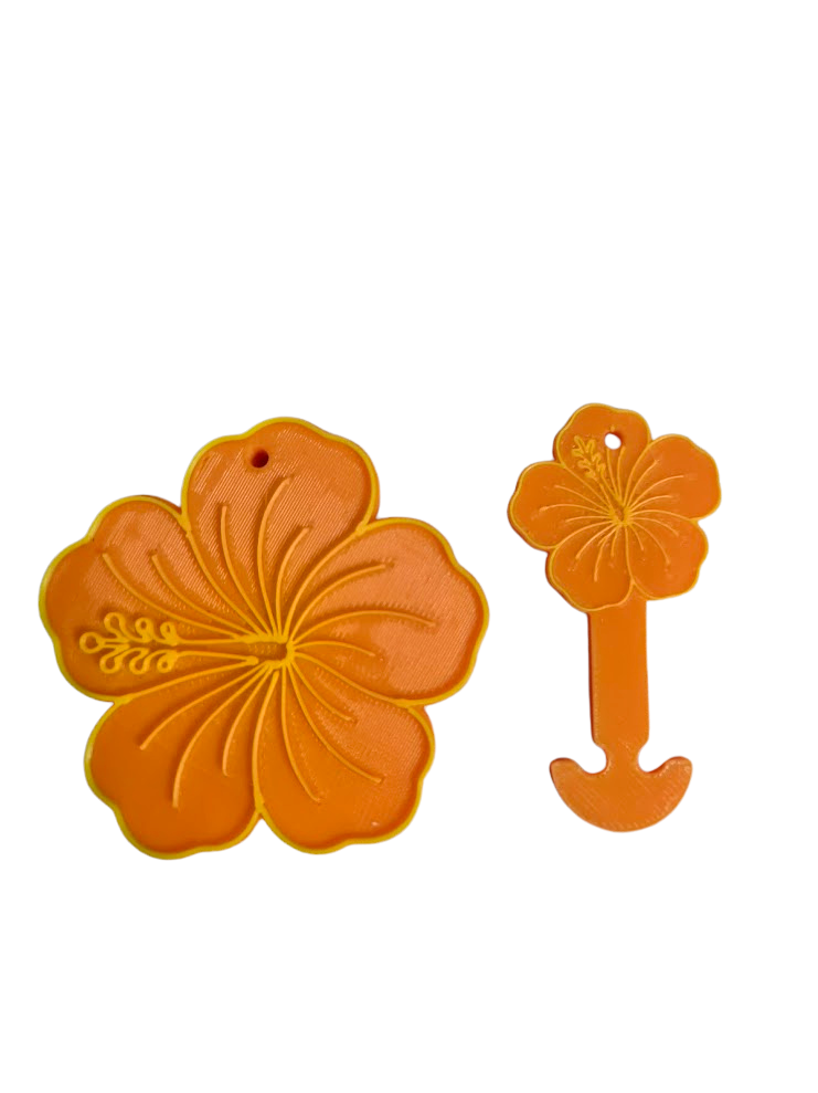 Keychains - Can openers and trolley token FLOWER SET