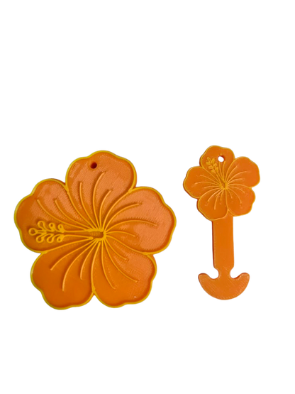 Keychains - Can openers and trolley token FLOWER SET