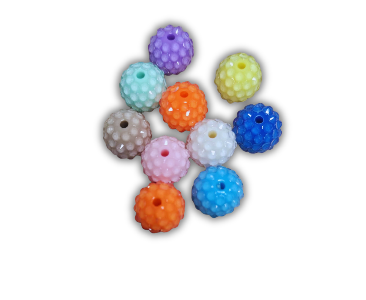 Bubble beads 12mm 10pcs