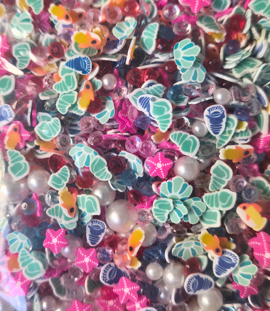 Ocean mix clay pieces