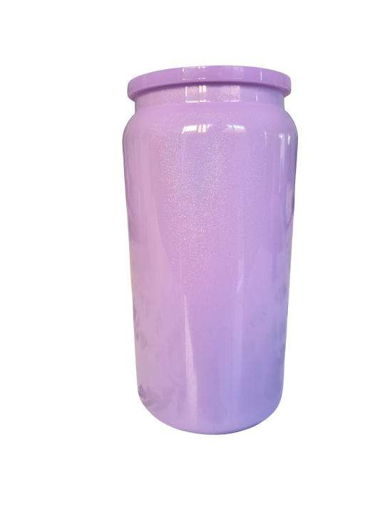 16oz Libbey stainless steel shiny tumbler - Purple