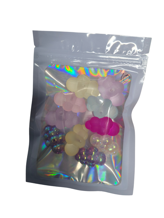 Mixed bag of cloud beads