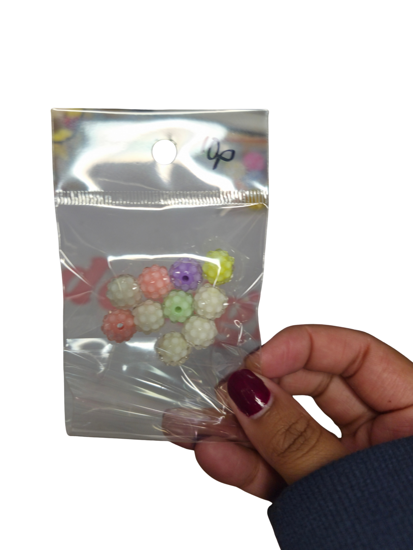 Mixed bag 10mm bubble beads